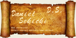 Daniel Sekicki vizit kartica